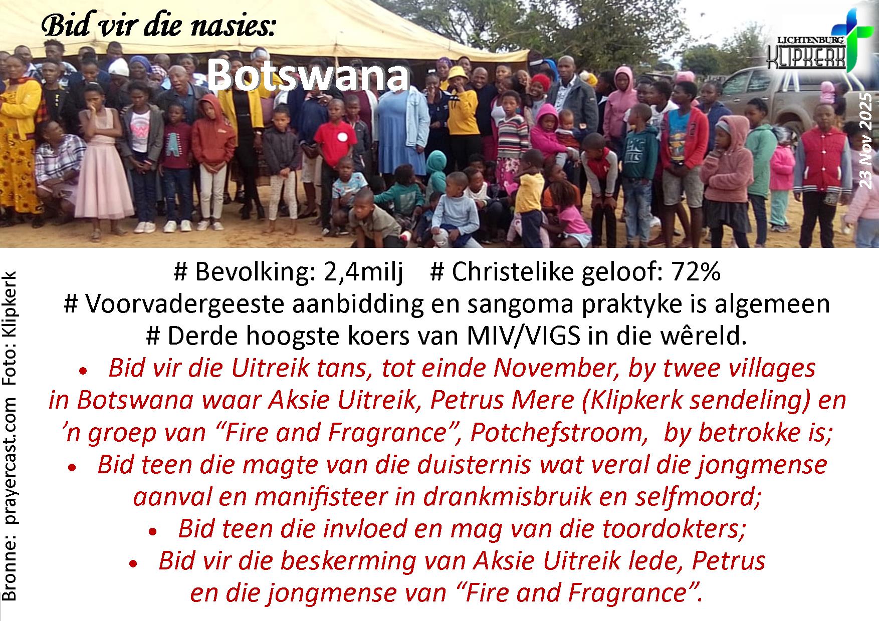 bid vir die nasies, Onbereiktes, klipkerk wereldfokus